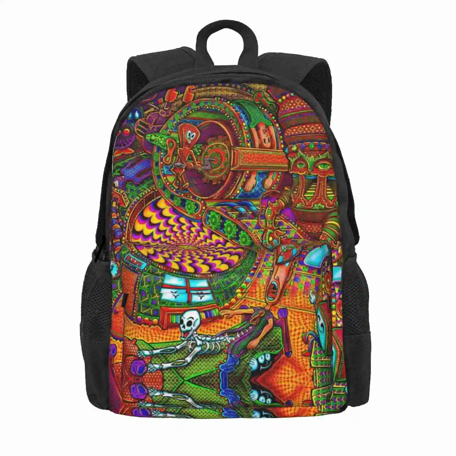 Carnival Of The Abyss Hot Sale Schoolbag Backpack Fashion Bags Lsd Acid Psychedelic Salviadroid Divinorum Trippyart Visionary