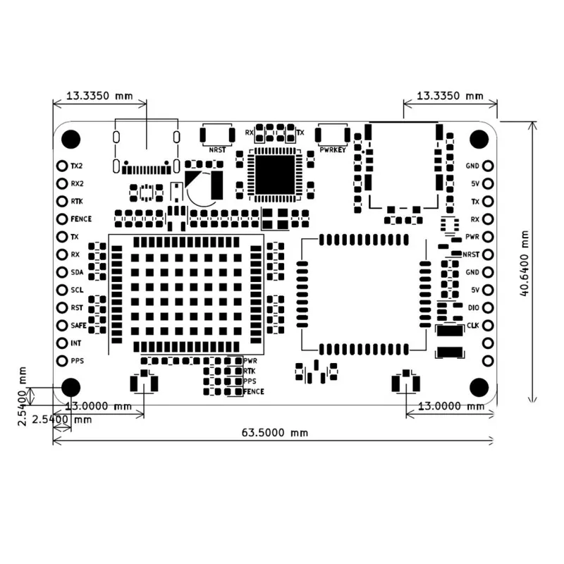 1PCS/LOT  ZED-F9P-01B  F9p  RTK gnss  Integrated 4G version Centimeter-level positioning board gps  ublox