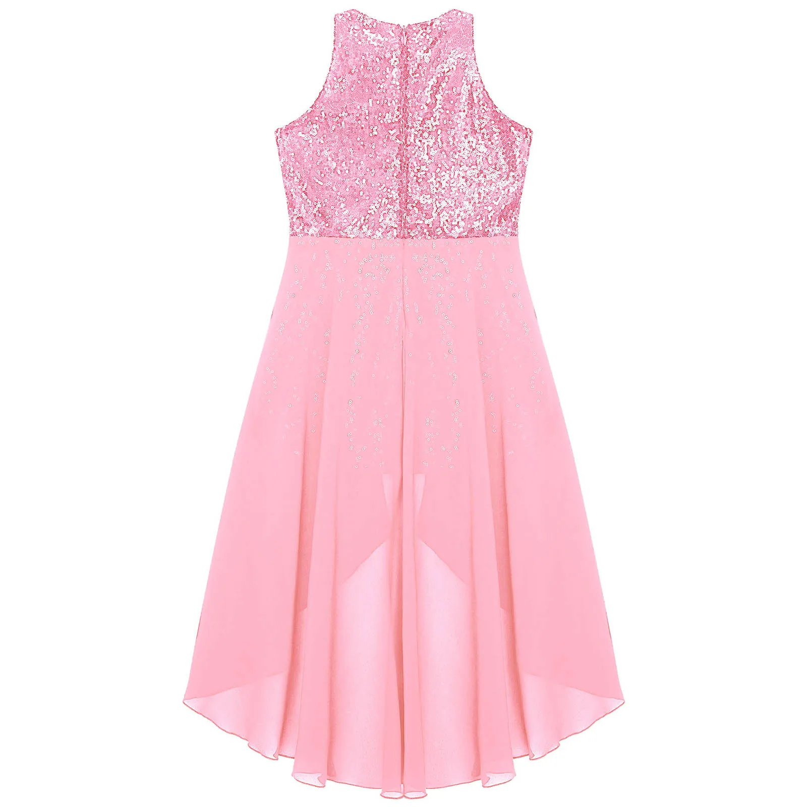 Kids Girls Sequins Ballet Dance Tutu Dress Leotard Latin Street Performance Costumes Athletic Gymnastic Leotard Skirt Jumpsuit