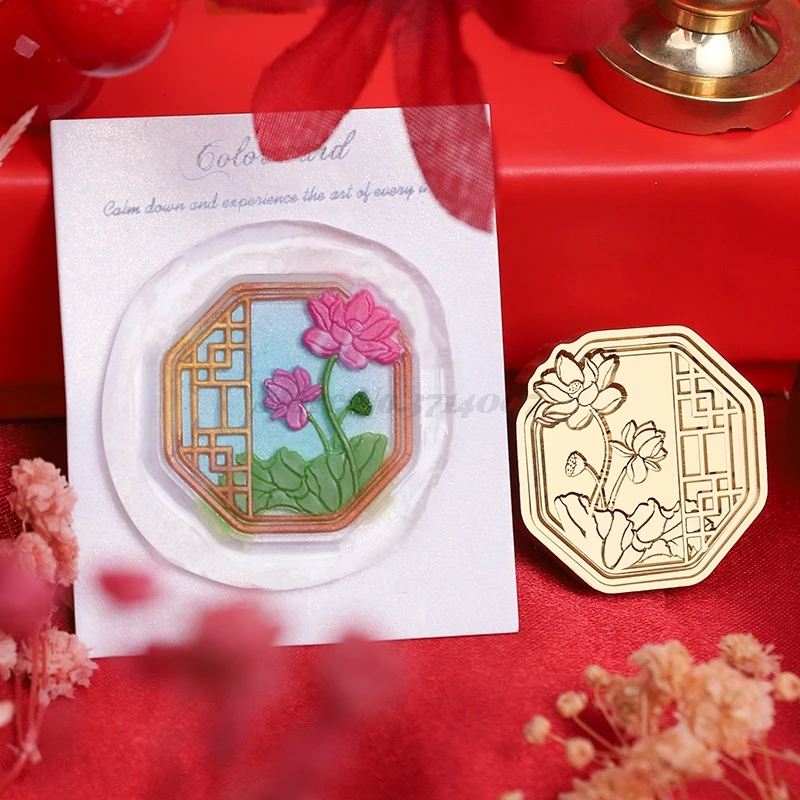 Wax Seal Chinese Zodiac Snake 2025 New Year Theme Fire Lacquer Stamp Copper Head Scrapbooking Envelope Invitations