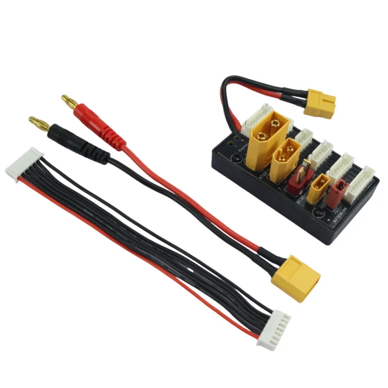 

2-6S Multi-Connector Parallel Charging Board XT30/XT60/XT90/JST/T Plug for RC Lipo Battery Charger