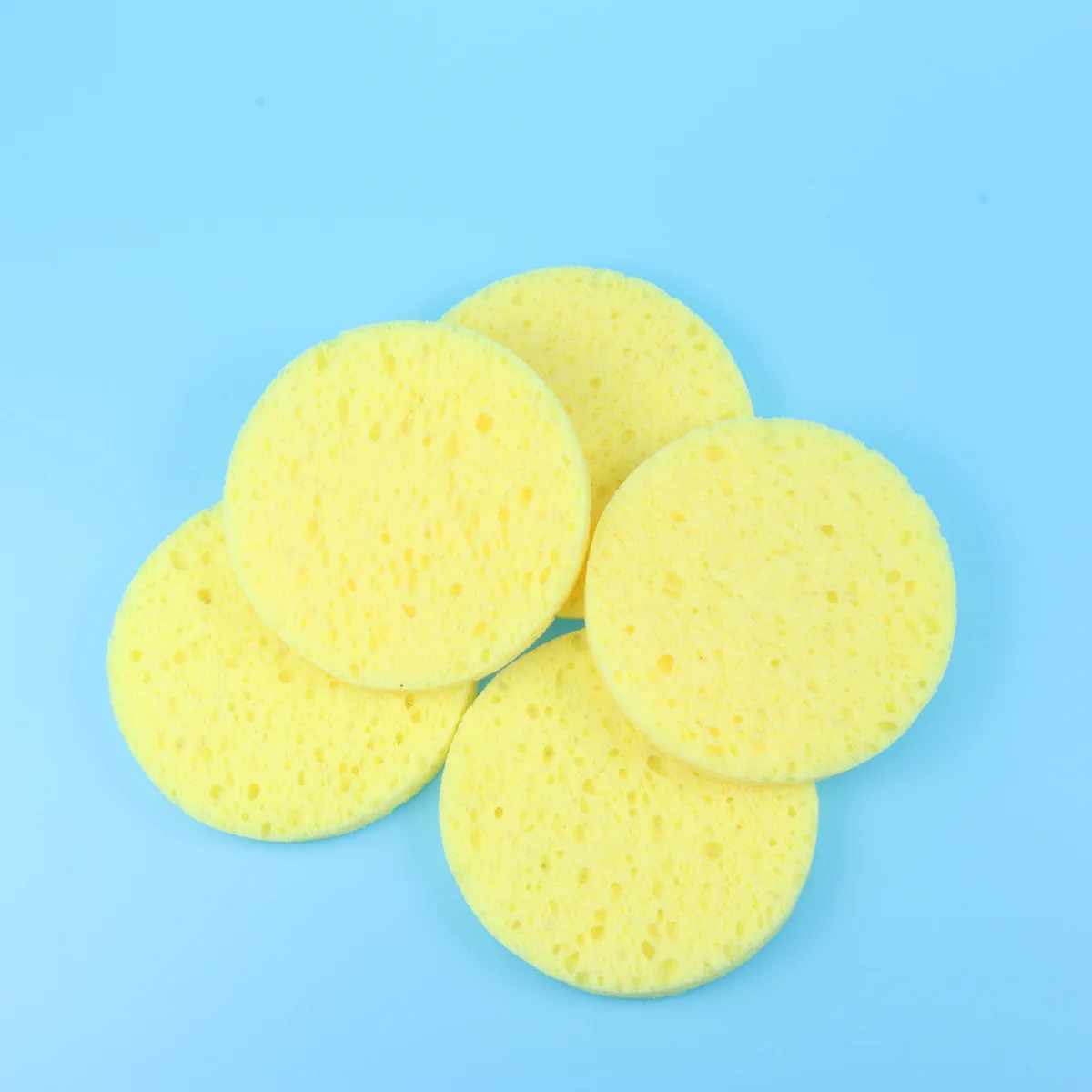 12Pcs Weiche Gesichts Schwamm Natürliche Verdickte Komprimierte Zellulose Gesicht Reinigung Hautpflege Make-Up Entferner Puff Werkzeug