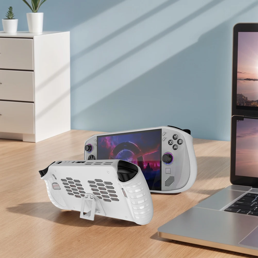 Capa protetora para lenovo legion go s console removível capa frontal com suporte escudo protetor acessórios do jogo