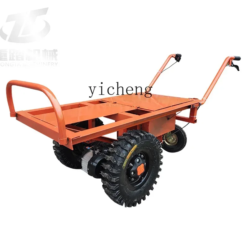 

ZF electric trolley agricultural transport single wheel charging double wheel handling orchard tricycle