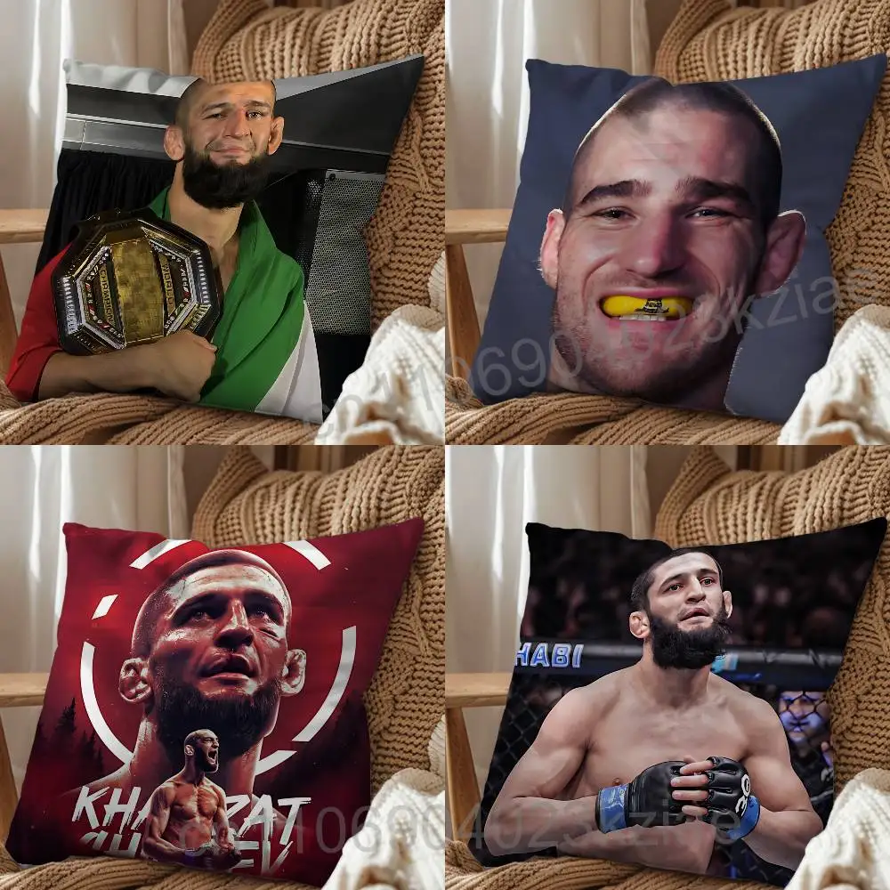 

cool Khamzat Chimaev Sean Strickland room decor para regalar pillow cover living sofa cushion cover room bed pillow cover