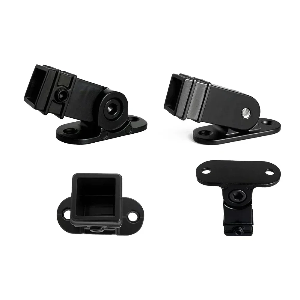 6pcs Post Brackets Adjustable Height Angle Aluminum Alloy Post Assembly Kit For Pavilion Railing Stair Hollow Metal Balusters