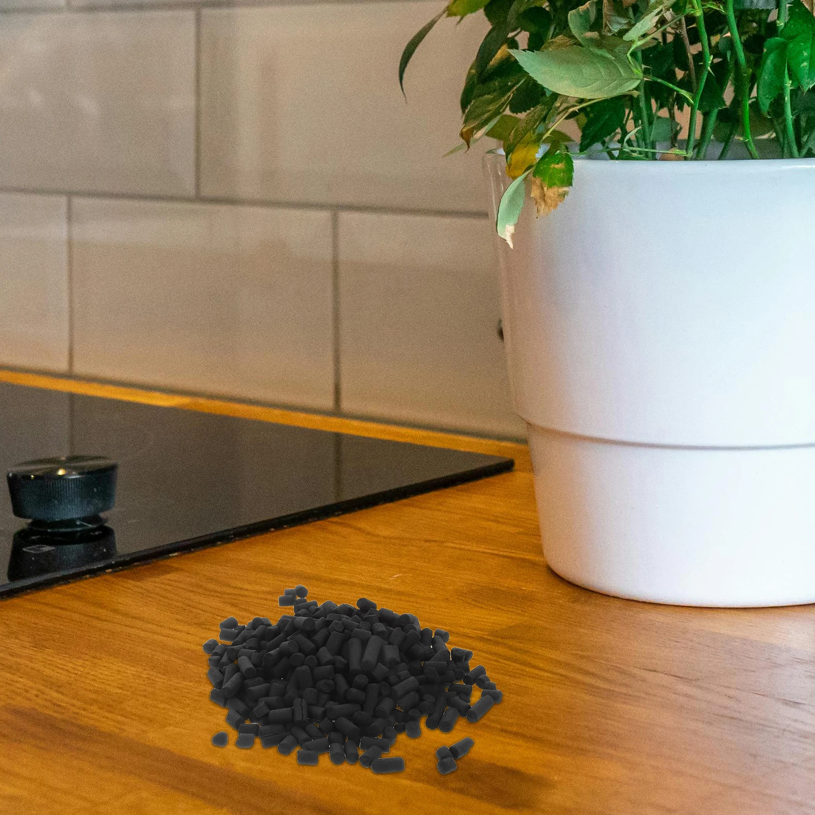 

1pcs Activated Refill For Kitchen Bin Odor Absorbing Smell Control Enhancing Composting Efficiency Compatible With Trash Can
