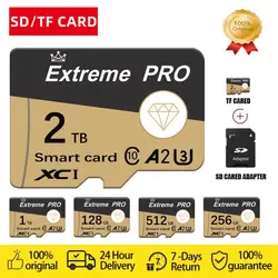 Ultra Micro TF SD Card 128/256/512GB/1TB/2TB Micro Card SD/TF Flash Card Memory Card High Speed Flash TF Card Fast Shipping