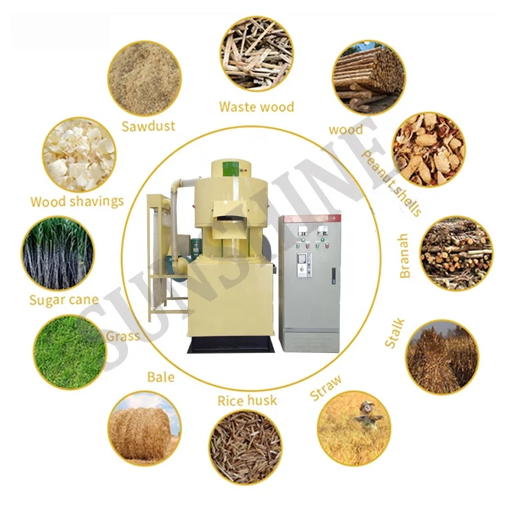 Homemade Multifunction Flat Die Hard Pine Oak Sawdust Wood Straw Pellet Machine