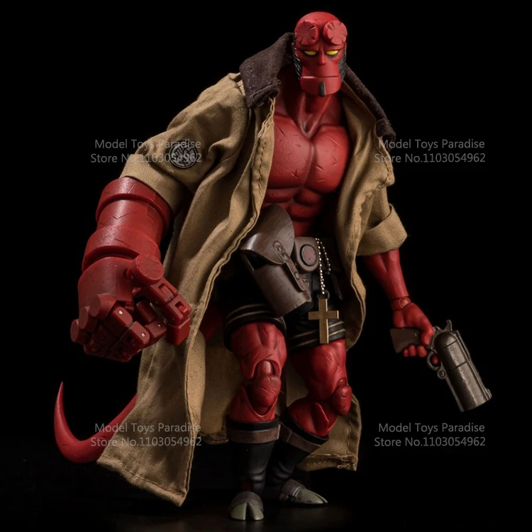 Original 1000toys 1/12 Collectible Toys Hellboy Manga Super Hero Men Soldier Full Set 6 Inches Action Figure Model Fans Gifts