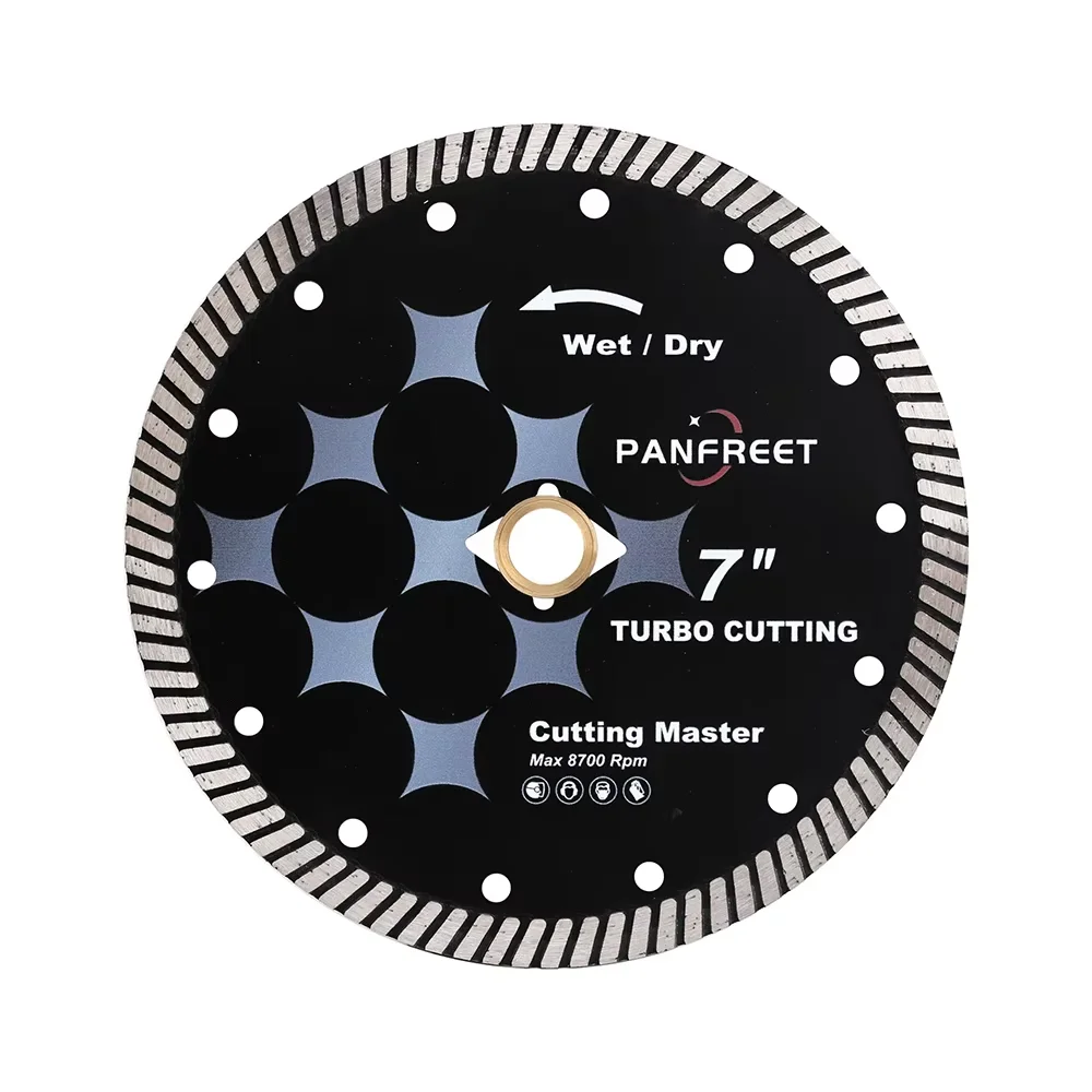 7 Inch 180mm Turbo Diamond Saw Blade Wet Dry Cutting Disc for Ceramic Hard Porcelain Glazed Tile Masonry Wheel
