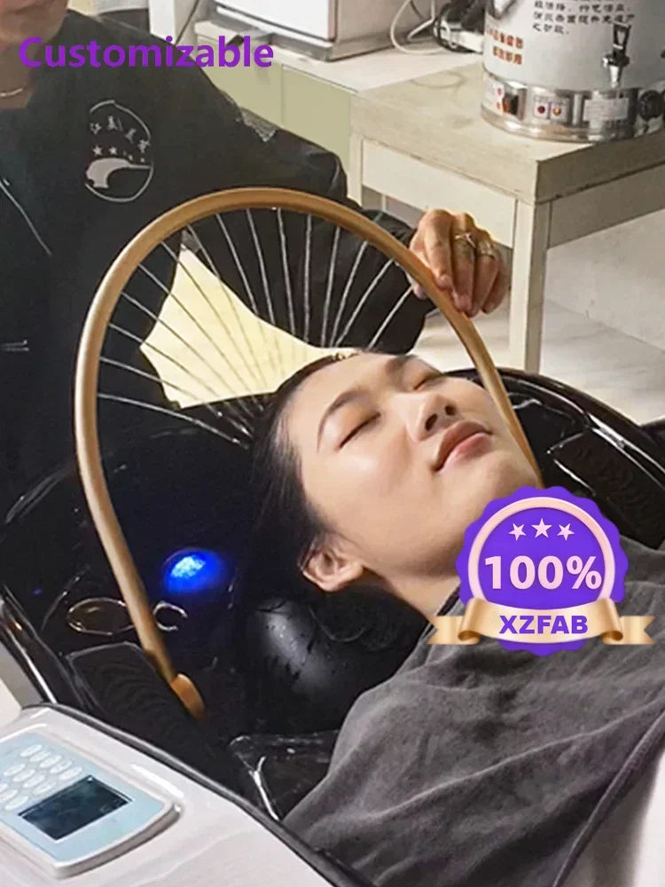 Factory Direct 2026 Full electric beauty massage hair wash bed, hair salon, hair salon dedicated water circulation fumigation wh