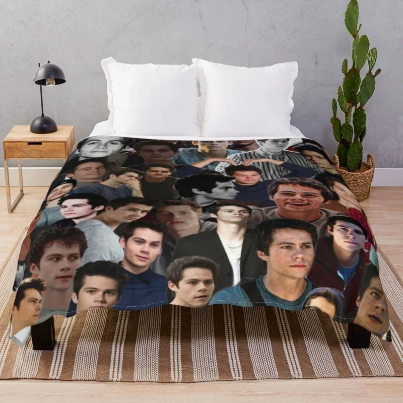 Dylan O'brien Collage Thick blanket Fce All Season Soft Unisex Throw Blanket for Bed Sofa Camp Office