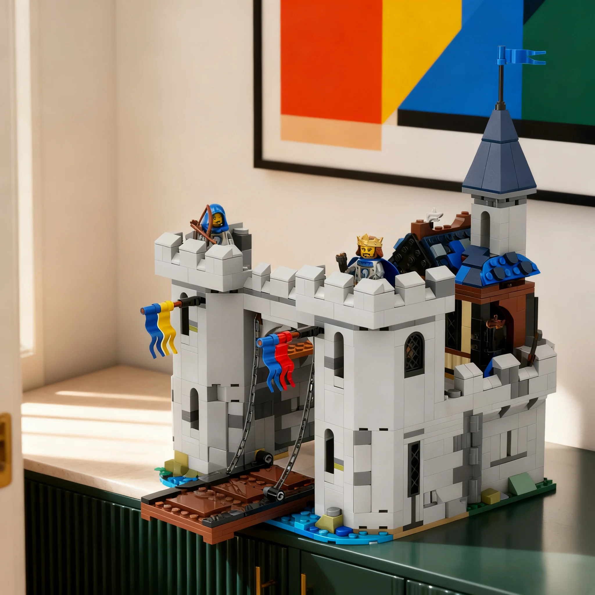 964pcs MOC Castle Horse Knight Fortress Model Toy Building Blocks Construction Christmas Gifts DIY Assemble Creative Birthday