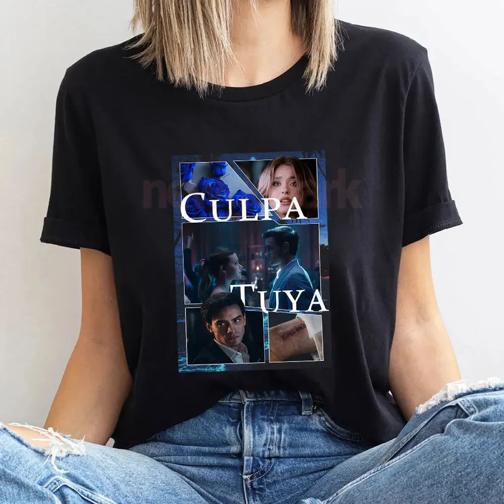 Culpa Nuestra Spanish Romantic Films Graphic T Shirts Movie Our Fault Noah Moran Nick Lester T-shirt Woman Man Cotton Tops Tees