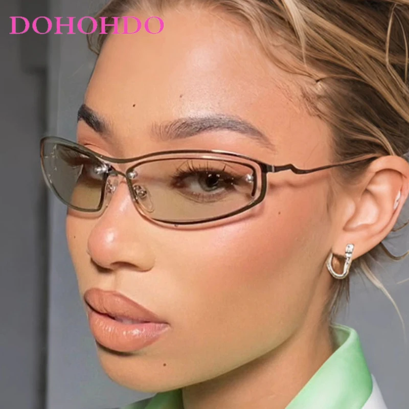 

Fashion Popular Y2K Vintage Irregular Punk Metal Sunglasses Women Men New Luxury Brand Designer Sun Glasses Hollow Eyewear UV400
