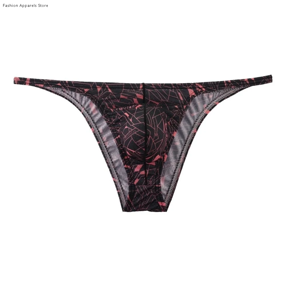 

Мужские трусы с низкой посадкой, эластичные, сетчатые, дышащие, влагоотводящие, с геометрическим узором, на каждый день