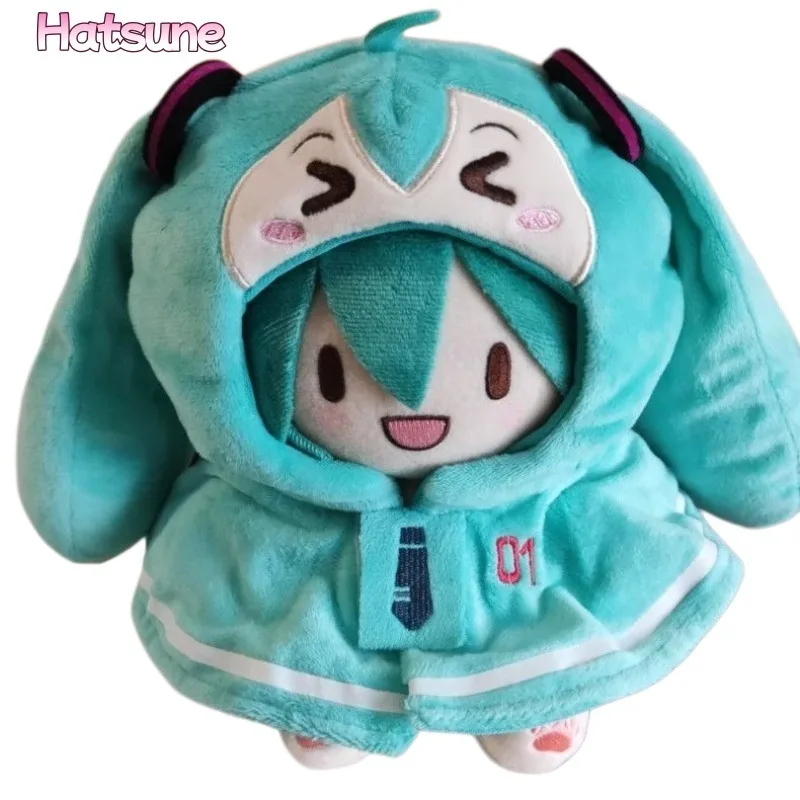 Hatsune Miku Anime Cartoon Kreativer Mini-Schal-Mantel Babykleidung 20 cm Kawaii Umhang-Anzug Puppenkleidung Geschenk