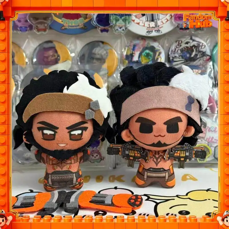 Overwatch Merch Ssvgg Attribute Mauga 10cm Cotton Doll Fan-Made High-Looking Game Plush Bag Charm Plush Toy Gift view 2