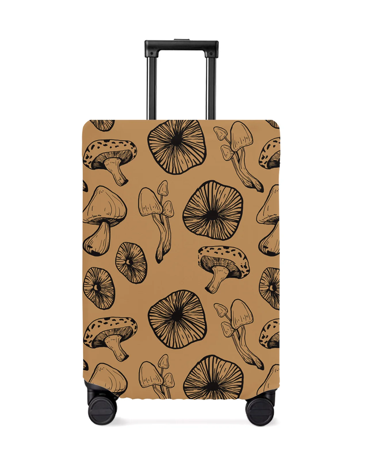 

Mushroom Luggage Cover Stretch Suitcase Protector Baggage Dust Case Cover for 18-32 Inch Suitcase Case Travel Organizer