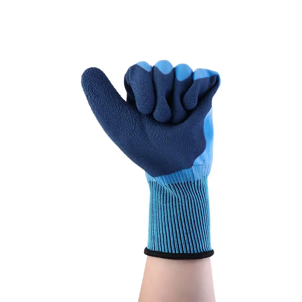 Double Layer 1 Pair Fishing Garden Outdoor Sport Construction Engineering Work Gloves Industrial Gloves Safety Latex Gloves