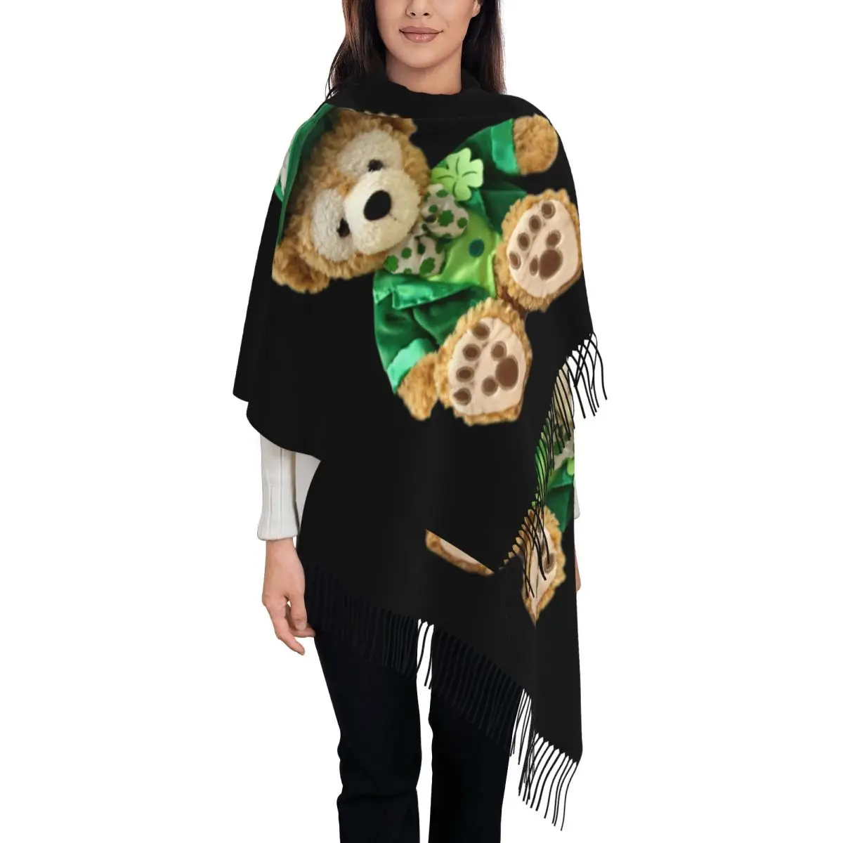 

Шарфы с индивидуальным принтом ко Дню Святого Патрика для мужчин и женщин: теплые зимние и осенние шарфы, шали, накидки