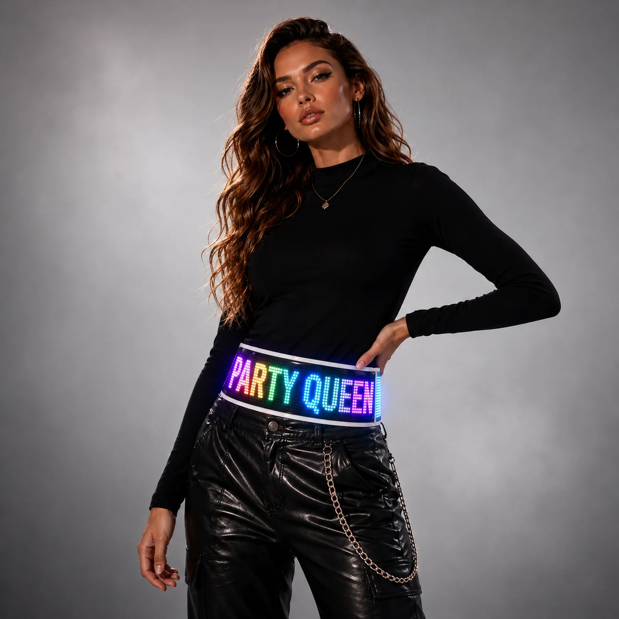 Full Color Pixel LED Bra Light Up Costume for Women DJ Party Club Stage Performance Dance Festival Rave Show Wear