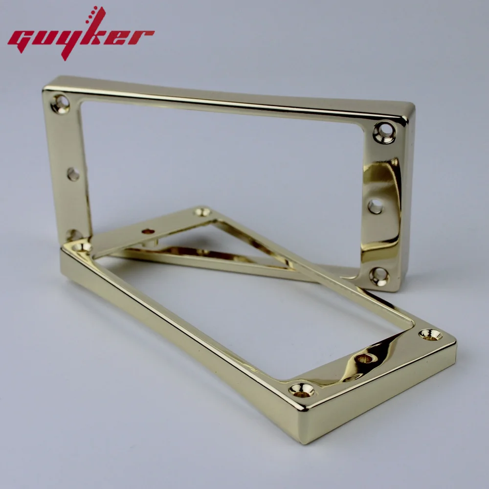 1 Set Gold Humbucker Pickup Frames neck and bridge Pickup Mounting Ring Curved Tapered For LP Electric Guitar