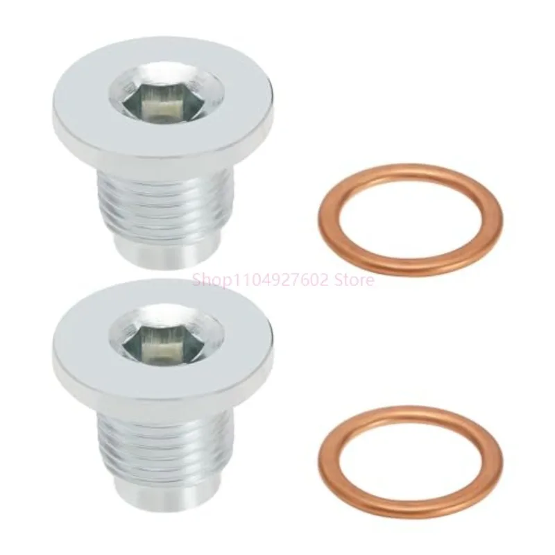 

2PCS Engine Oil Pan Drain Plug Gasket For BMW For MINI For Cooper R55 R56 R57 R58 R59 R60 11137585928 Replacement Auto Part