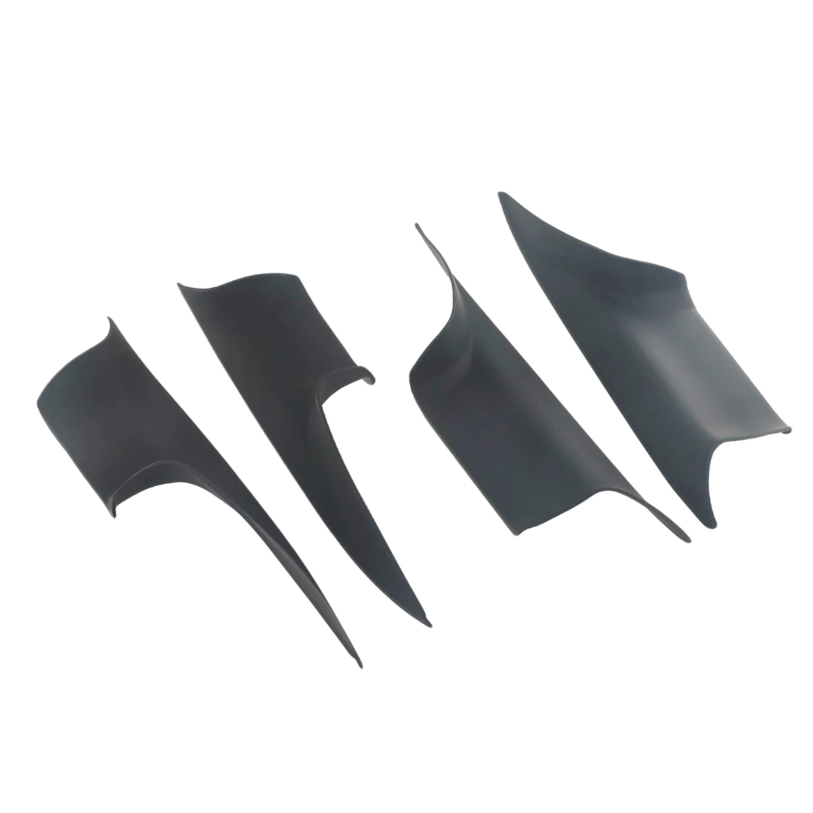 4 قطعة أغطية مقبض سحب باب السيارة 51419115501 لسيارات BMW 7 'F01 F02 2008-2015 مقبض أمامي داخلي للسيارة غطاء أسود #3