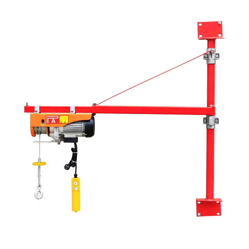 Electric Hoist Bracket Rotatable Column Wall Mount Crane Household Lifting Support For Decoration Small Lift Machine Sturdy