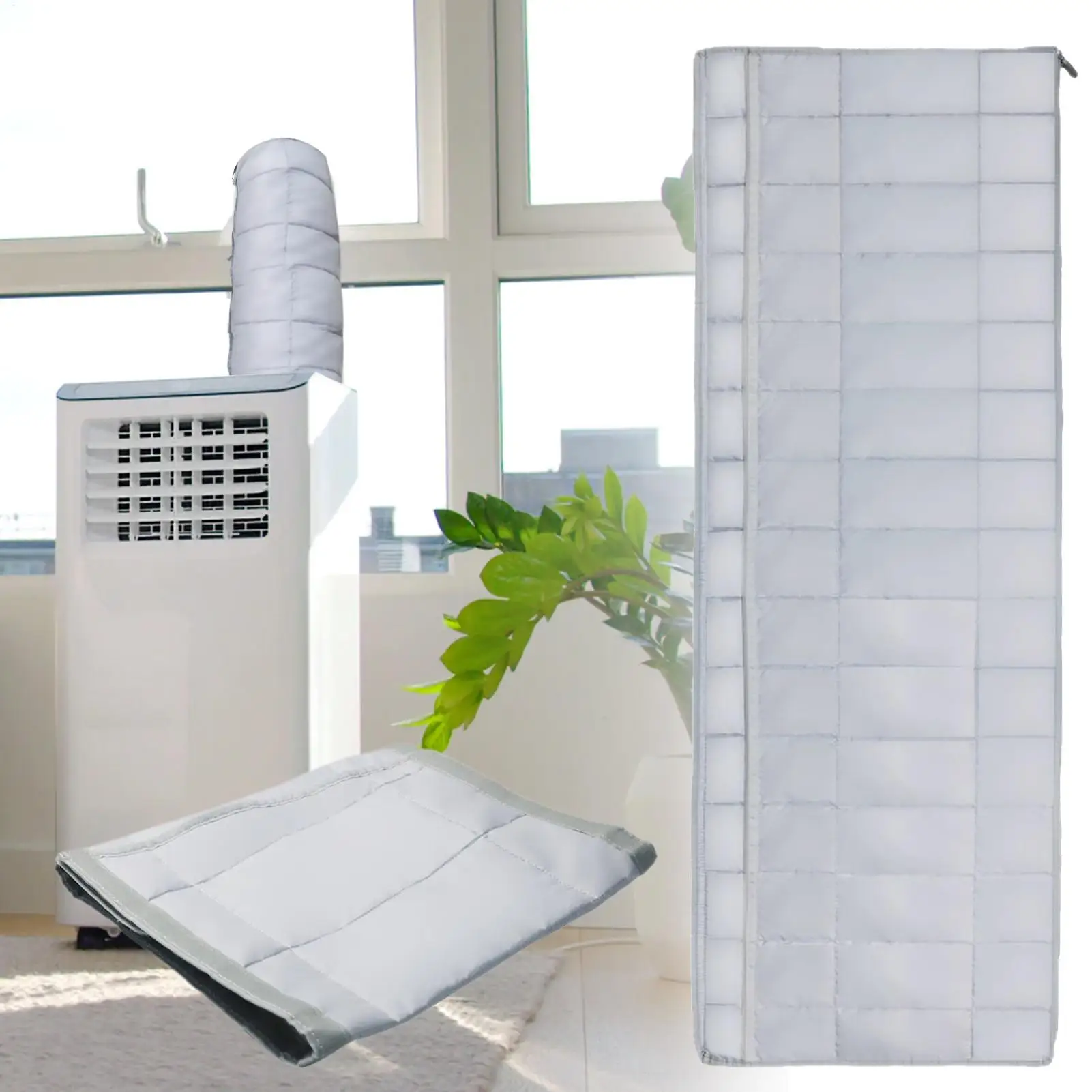 Mobile Air Conditioning Hose Insulation Cover Heat Reduction AC Duct Vent Cover Exhaust Tube Interface Cover For Workplace Dorm