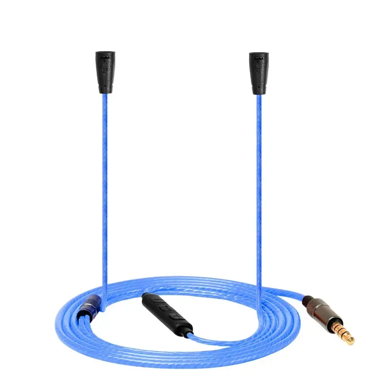Auricular reemplazable de 3,5mm a 2 pines, Cable de cobre y cristal único, para Sennheiser IE80S IE80 IE8 IE8i