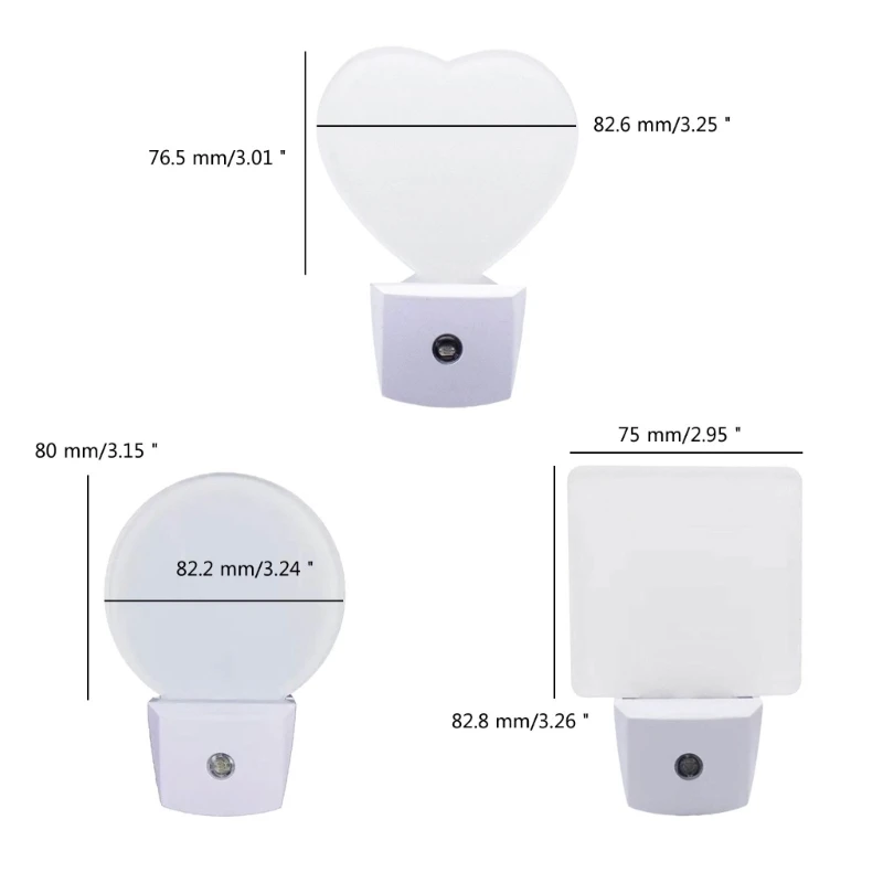 N7MD 1PC Acryl LED Licht Lampe Blank Intelligent Sensing Sublimation Ornament