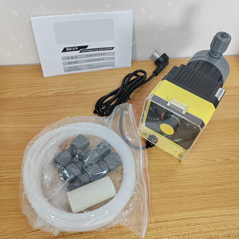 JLM Heavy Duty Solenoid Diaphragm Dosing Pump Adjustable Micro Flow Chemical Resistant Industrial Wastewater Treatment
