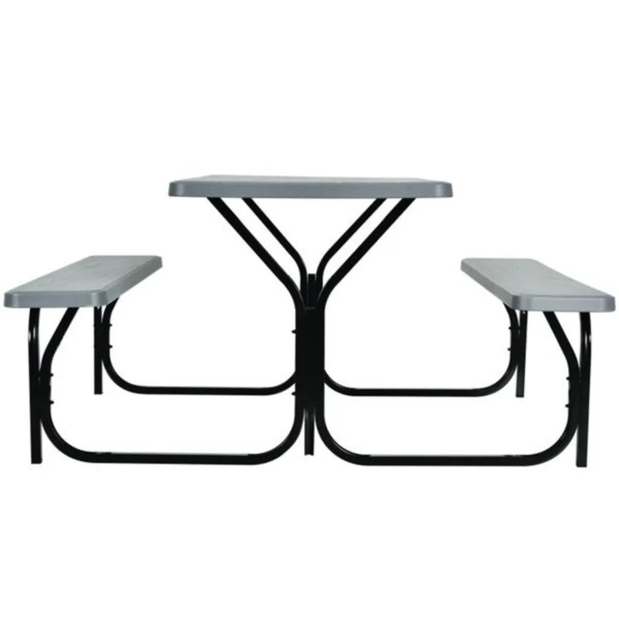 

Picnic Table Bench Set Gray