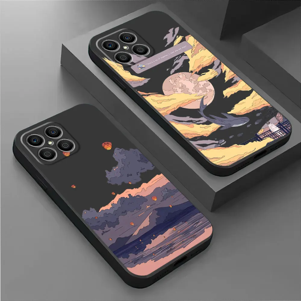 Funda de silicona para Honor 90 Pro, X7, X9a, Magic5 Lite, 70, X6a, X8, 8X, X6, X8a, Magic5, a prueba de golpes