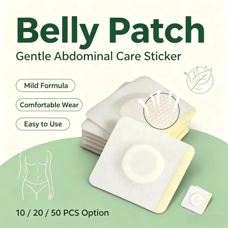 `Disposable Self‑Adhesive Navel Stickers Seepage‑Resistant Belly Button Protectors for Castor Oil Pack Replacement`