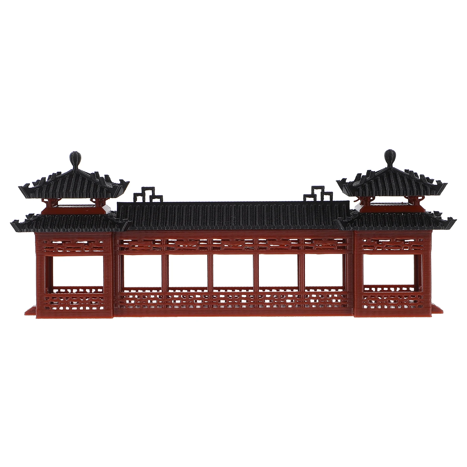 

Unique Design Micro Chinese Plastic Architecture For Garden Home Decor Mini Landscape Ornament Asian Style Miniature Building