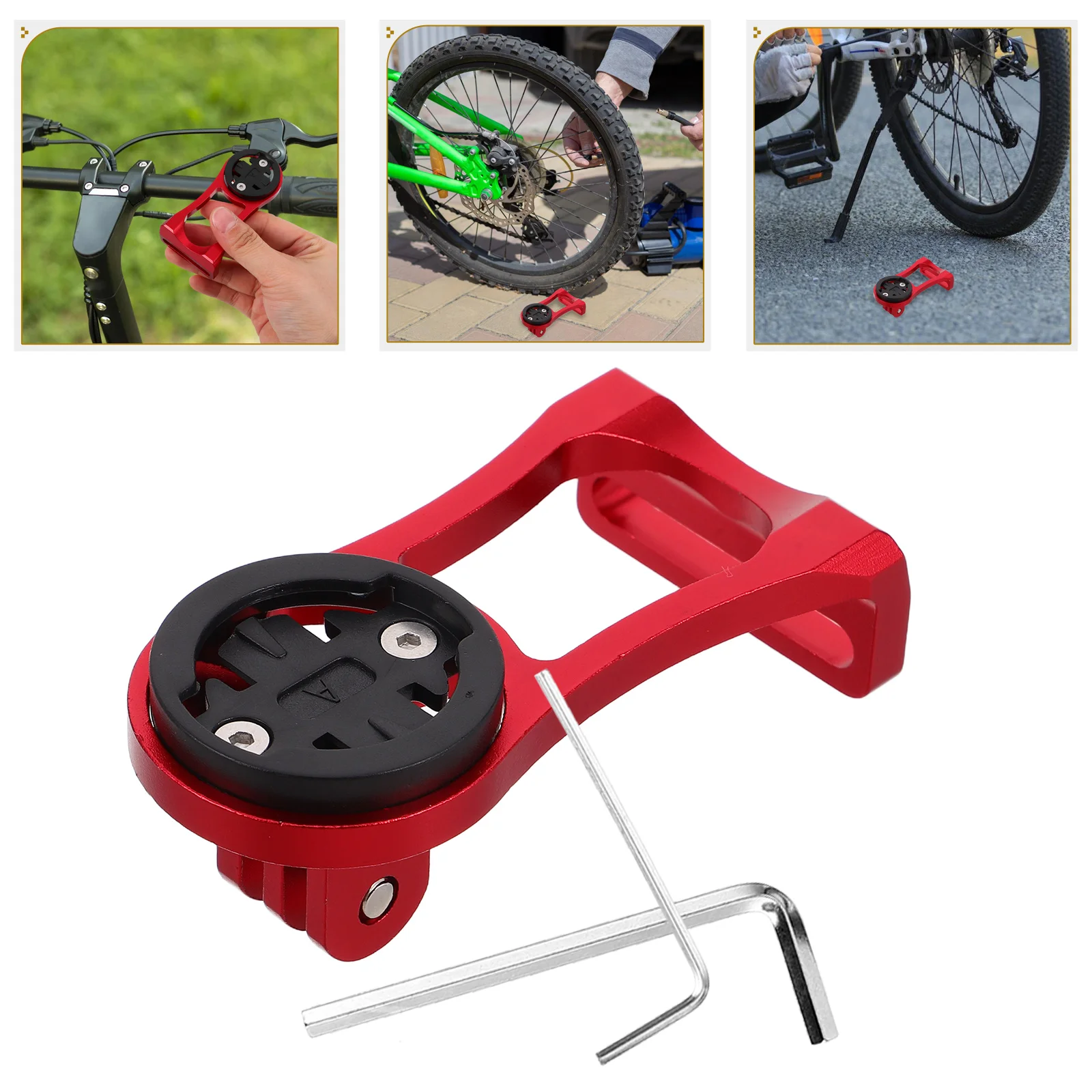 

1 Set Bicycle Rear Shock Absorber Multi-Function Camera Mount Sturdy Aluminum Alloy Handlebar Extender For Road Mountain Bikes