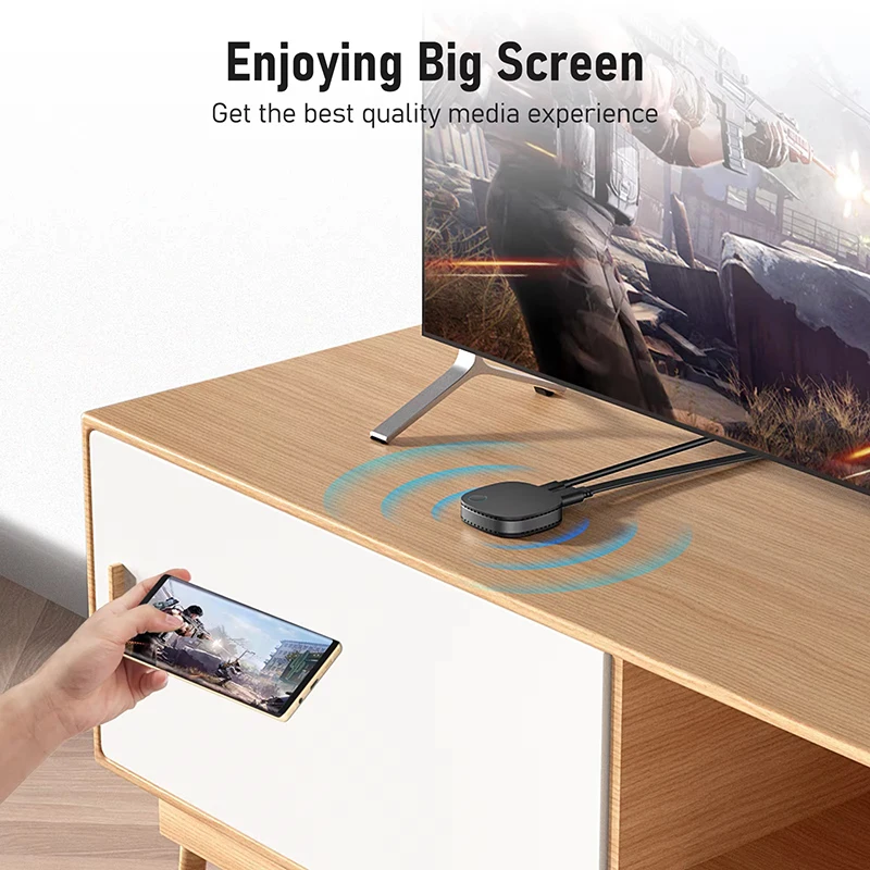 4K 60 Гц Windows HDMI-совместимый зеркальный ТВ-ключ 5G беспроводной Wi-Fi адаптер дисплея для android IOS Mac Window Miracast Airplay