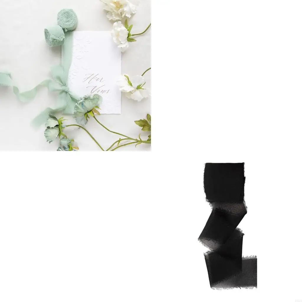 

R66A Soft Ribbon With Edges for Creative Gift Wrapping Wedding Craft 5 Meter