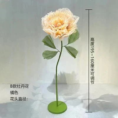 Seidenblume mit automatischer Öffnungs- und Schließfunktion, mechanische Kunstblumen für Hochzeiten, Veranstaltungen, Bühnen, Fensterdekoration, Weihnachtsfeiern und Heimdekoration. – Detail 9