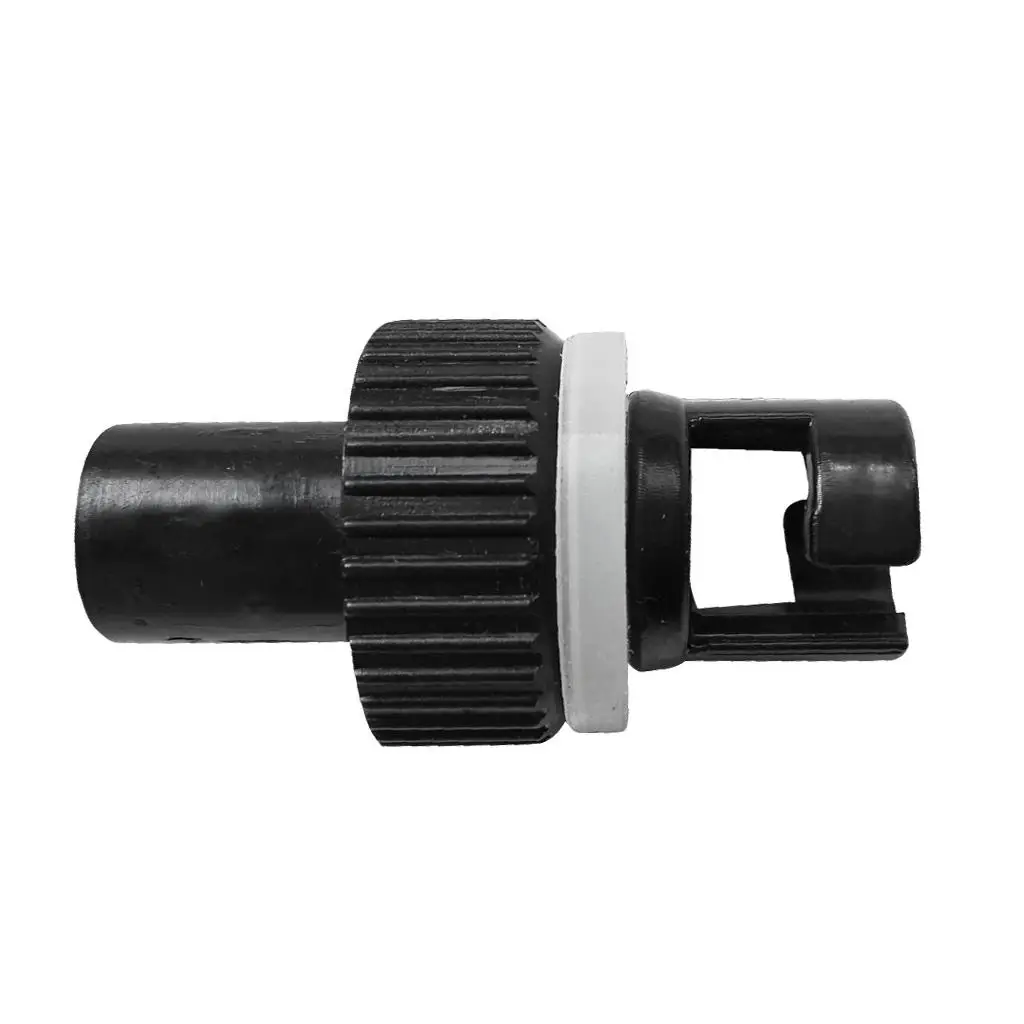 Inflatable Kayak Valve Adapter Nylon Coverter Black Replacement Accessory for Rubber Boats Fishing Boats Rowing