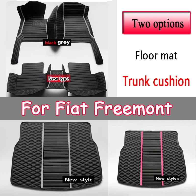 Car Floor Mats For Dodge Journey Fiat Freemont 2011~2019 7seat Waterproof Tapetes Para Automovil Car Matts Floor Car Accessories