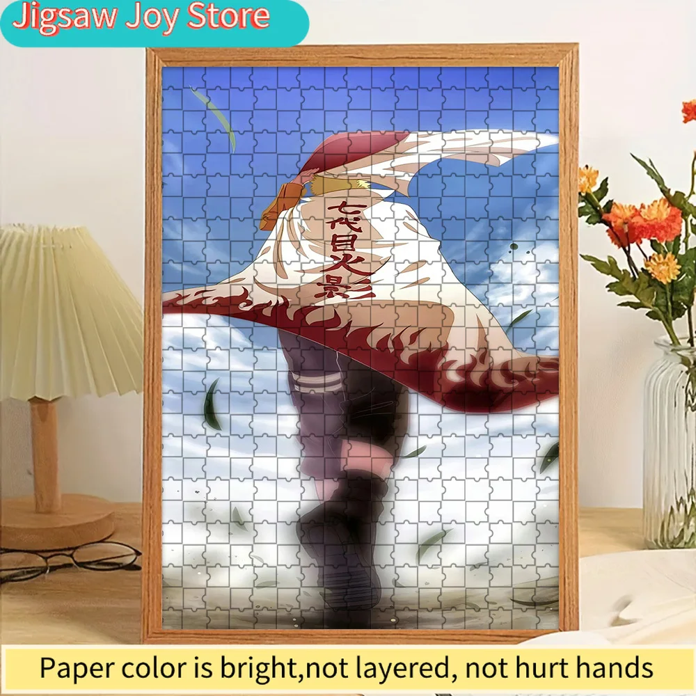

Anime Naruto Uzumaki Seventh Hokage Cloak Back View Scene Paper Puzzle, Premium High Definition Vivid Print, Smooth Burr-Free In