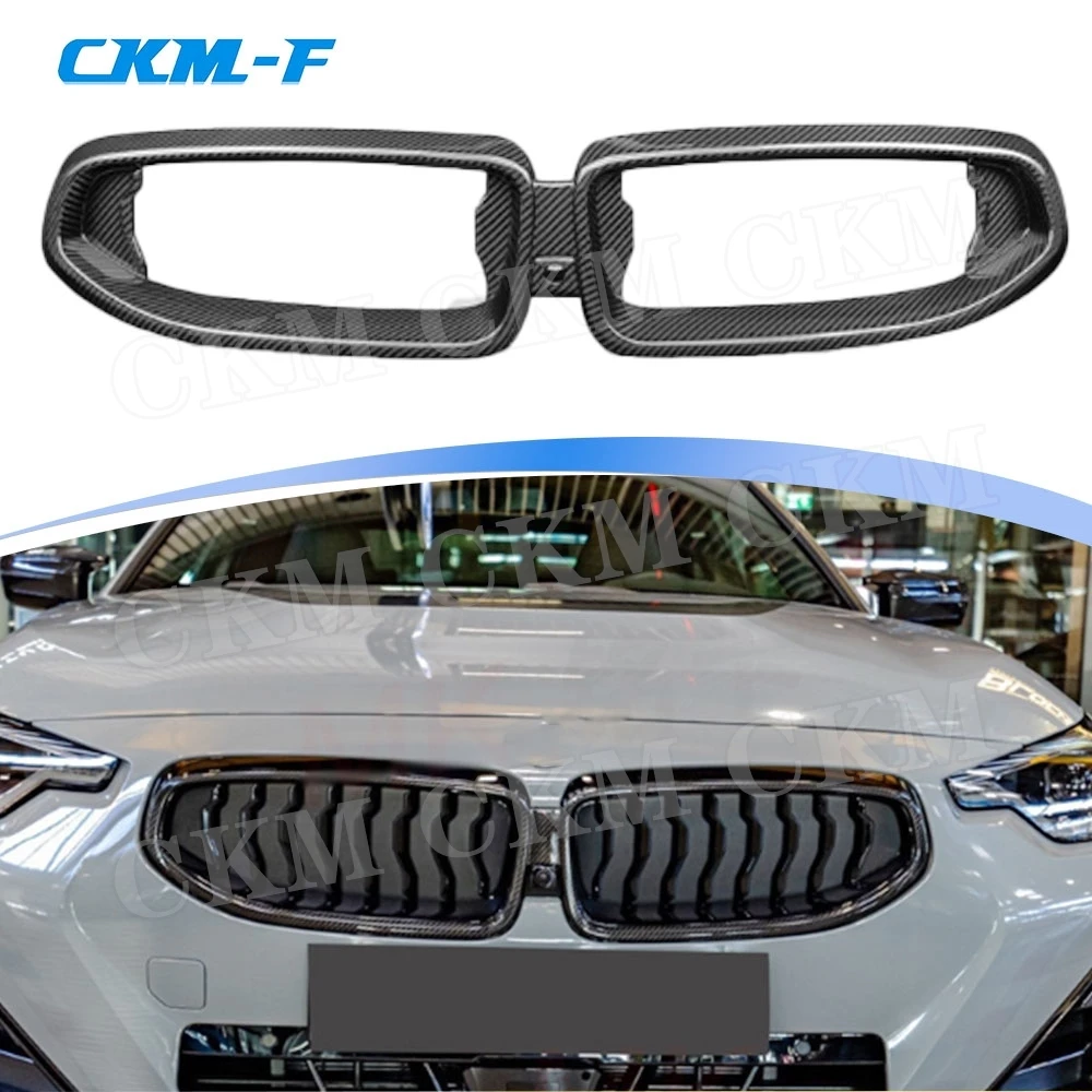 Echte Trockencarbon-Kühlergrillblenden für BMW 2er G42 2022+ …