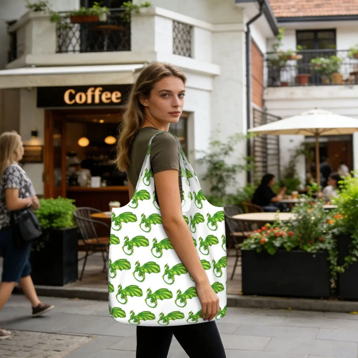 Sundew - Wings Of Fire Shopping Tote Bag Canvas Large Capacity Shoulder Bags Shopper Grocery Handbag for Women