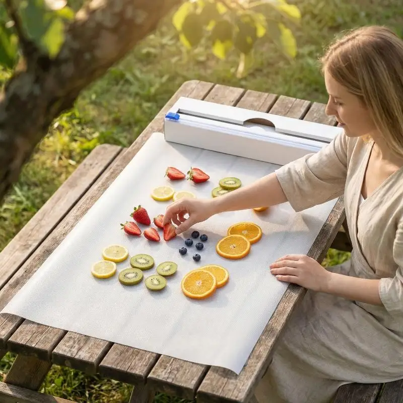 Antibacterial POE Cutting Board Durable Flexible Chopping Mats for Kitchen Food Preparation Easy Clean Cuttable Design