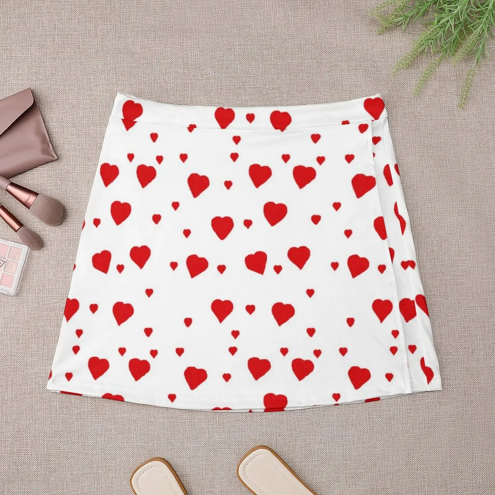 Imperfect red hearts Mini Skirt dresses summer woman 2023 skirt for women korean fashion skirt skirt